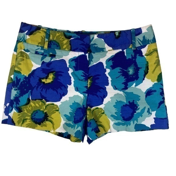 LOFT Marisa Floral Cotton Shorts Size: 4 - Picture 1 of 11